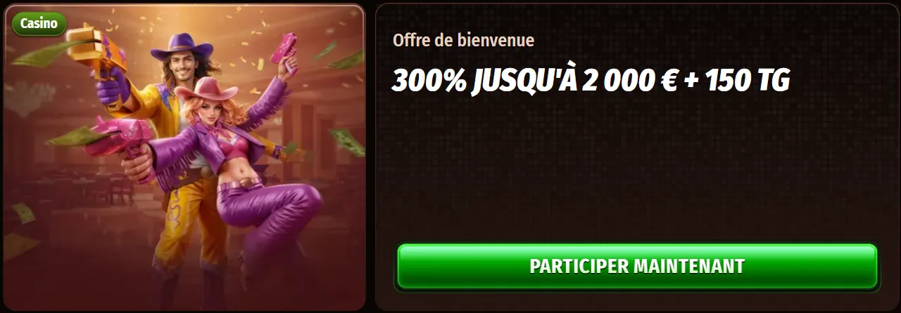 Bonus casino Westase â Offre de bienvenue et promotions casino en ligne