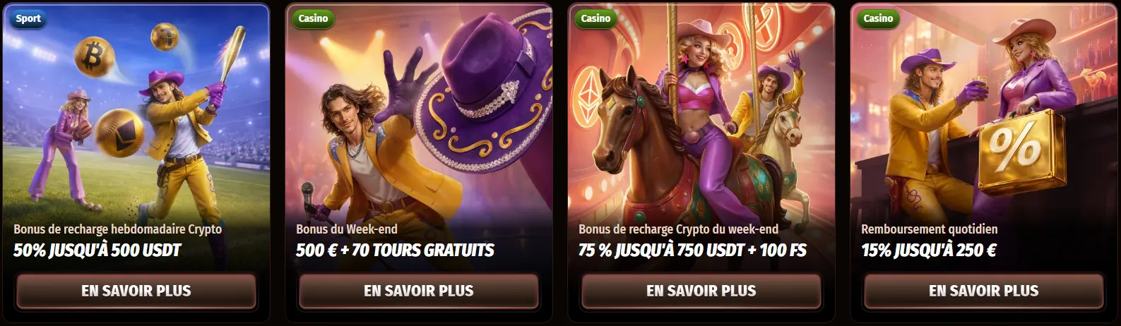 Promotions casino Westase â Bonus, free spins et tournois