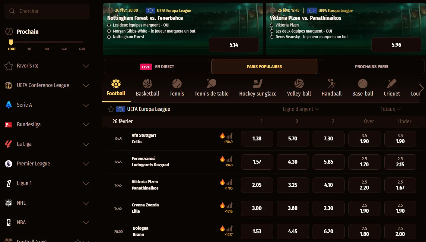 Paris sportifs Westase â Sport betting et cotes compĂ©titives